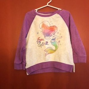 Disney Girls size 4 Ariel sweatshirt